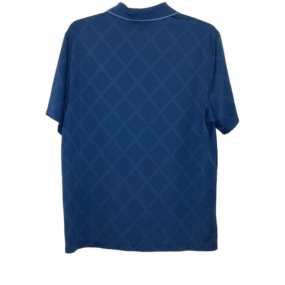 Golf Polos Sz XL(set Of 2) Greg Norman Play Dry Polyester Blue And Gray Argyle - Picture 8 of 8